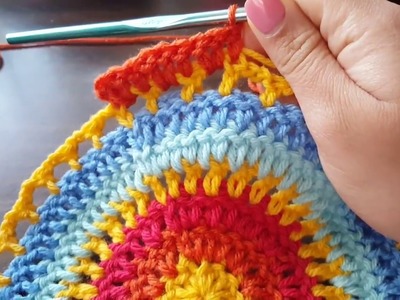 Como enpezar un mandala a crochet para principiantes | zurdos