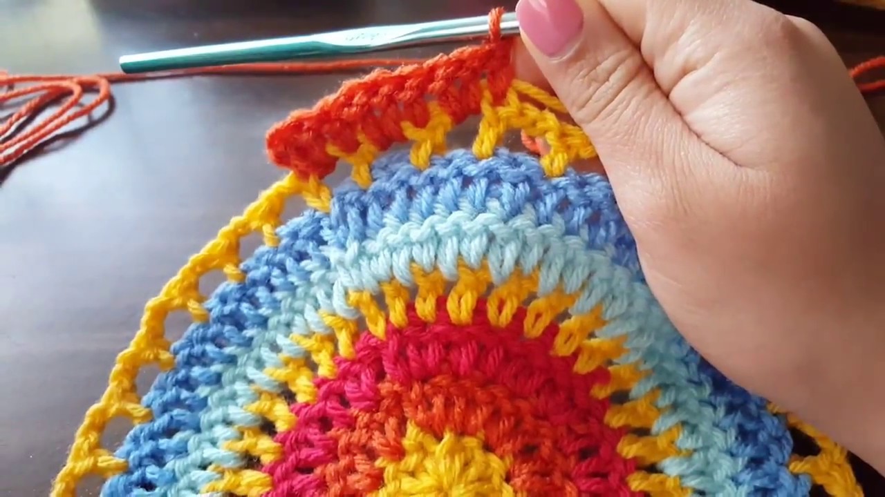 Como enpezar un mandala a crochet para principiantes | zurdos