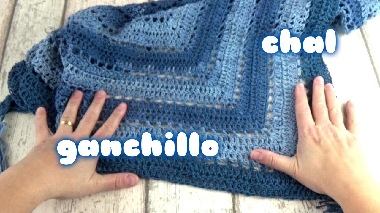 COMO HACER UN CHAL TRIANGULAR   A CROCHET  | GANCHILLO |Crochet shawl