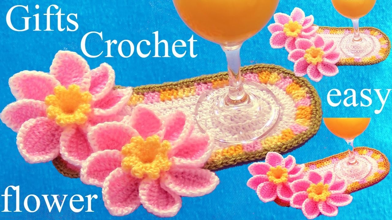 Como tejer a crochet flores a Mamá ideas de regalos - Flower Crochet