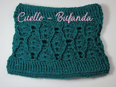 Crochet | Cómo tejer cuello.bufanda ♥ Mi Rincón del Tejido