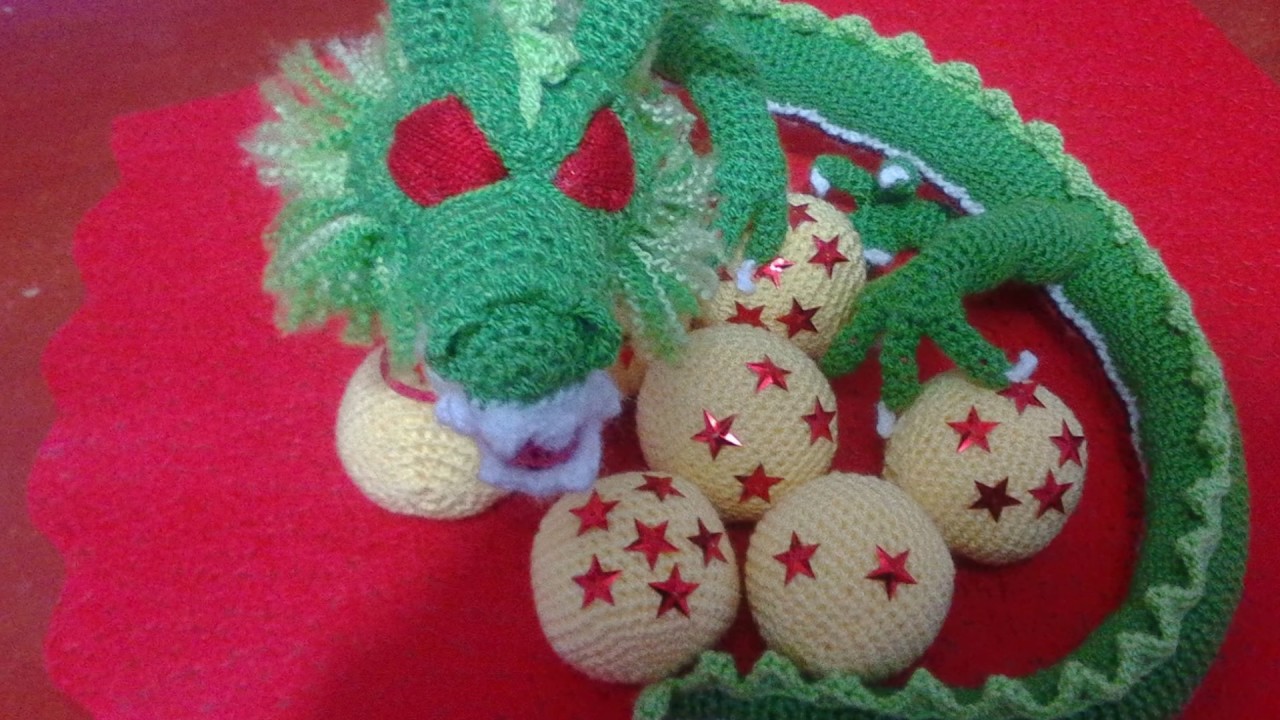 Les presento al imponente Shenlong tejido a crochet