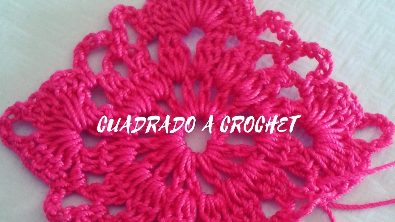 Motivo cuadrado a Crochet *granny square crochet*