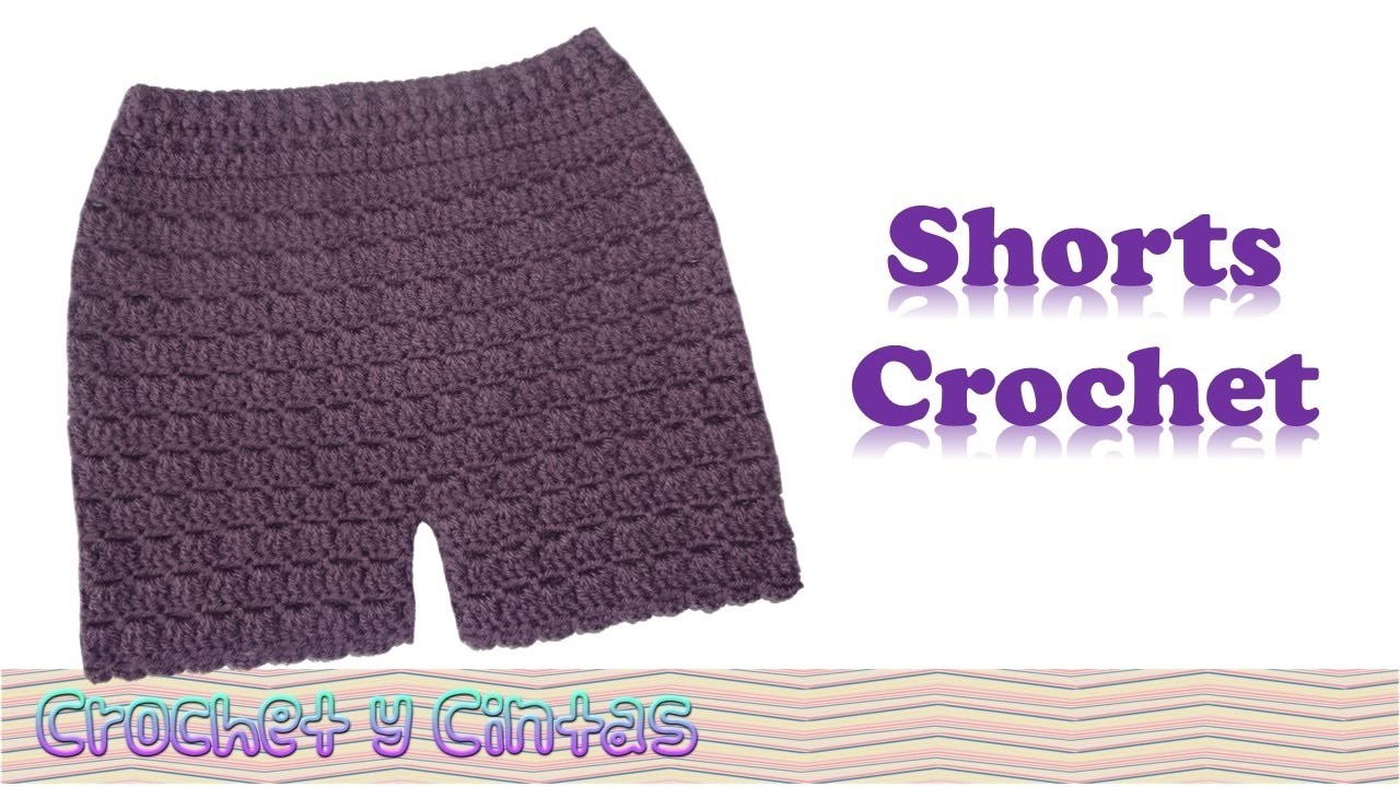 Pantalón corto – Bermuda – shorts tejidos a crochet