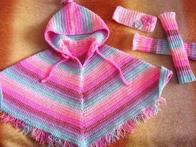 Poncho Colorido Tejidos a crochet