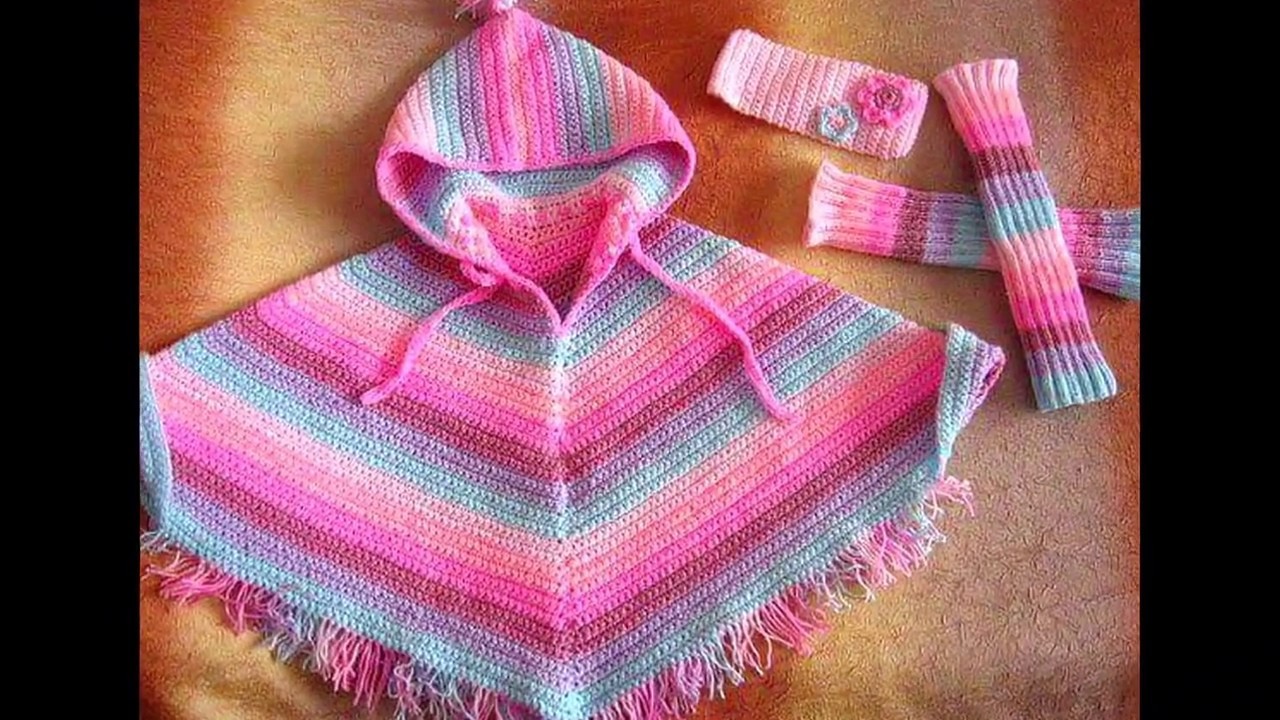 Poncho Colorido Tejidos a crochet