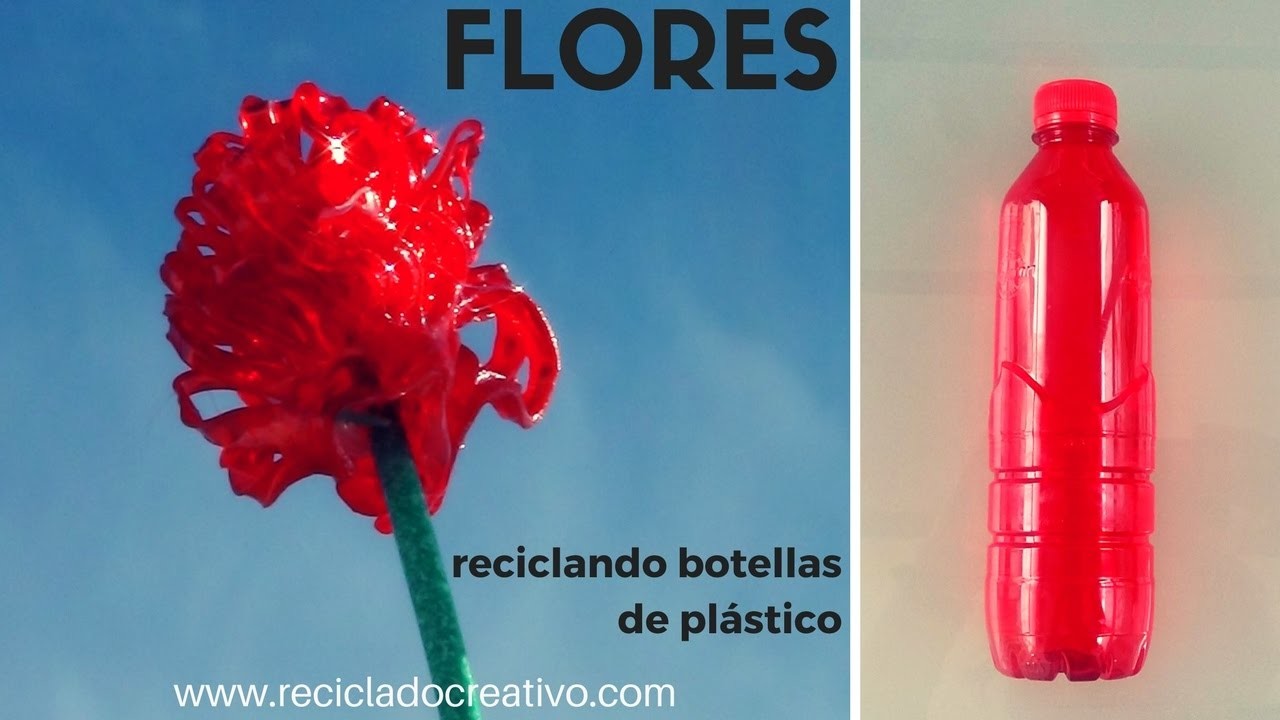 Cómo hacer dalias diminutas con botellas de plástico - DIY little flowes out of plastic bottles