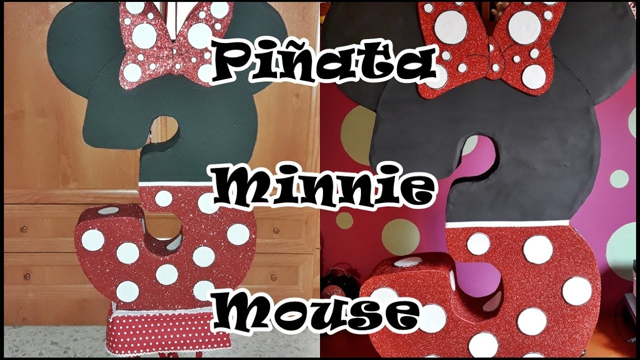 DIY: Cómo hacer una Piñata de Número de Minnie Mouse. Minnie Mouse Number Pinata Tutorial