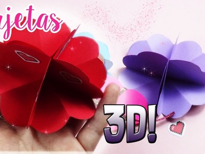 Tarjetas 3D de Flores! - Regalos fáciles y Rápidos - DIY - 3D Flower card.