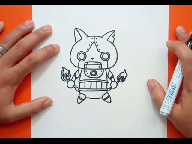 Como dibujar a Robonyan paso a paso - Yo Kai Watch | How to draw Robonyan - Yo Kai Watch
