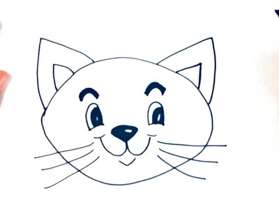 Como dibujar un Gatito paso a paso | Dibujo facil de Gatito