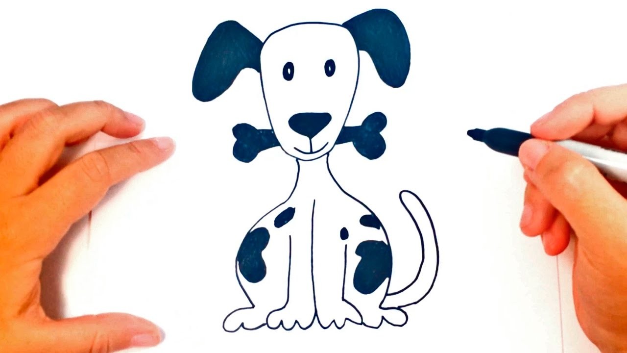 Como dibujar un Perro paso a paso | Dibujo fácil de Perro