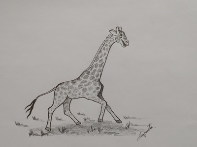 Como Dibujar una Jirafa bien fácil. Caricatura. How to Draw an Easy Giraffe. Cartoon.