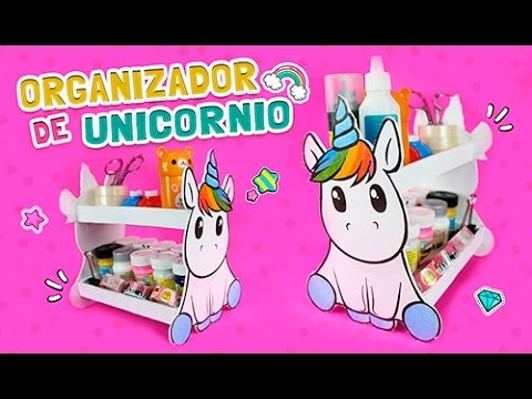 Como hacer un ORGANIZADOR de UNICORNIO ☆ | Diy Kawaii | Ideas para decorar | Fabbi Lee