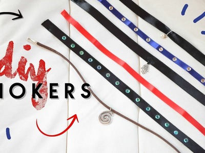 DIY chokers fáciles | Colgantes