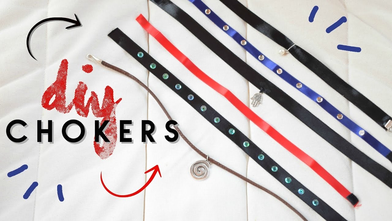 DIY chokers fáciles | Colgantes