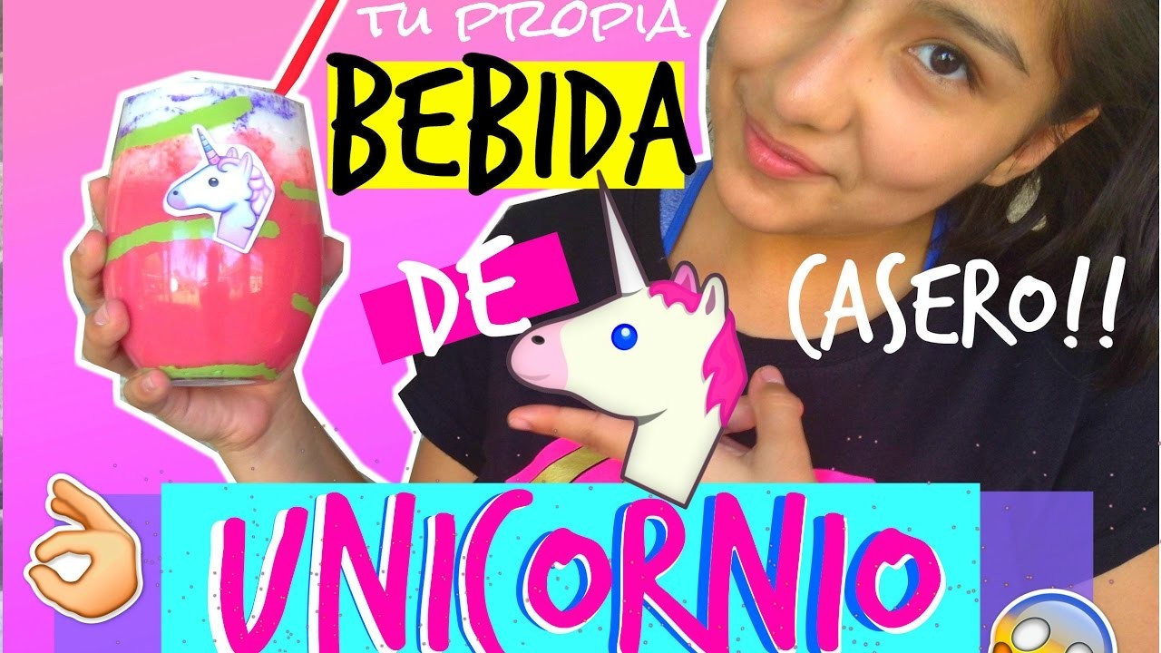DIY Tu propia bebida.frappe de UNICORNIO!! | Mariela
