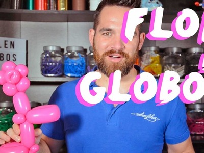 Flor de un globo - Tutorial de globoflexia - One Balloon Flower