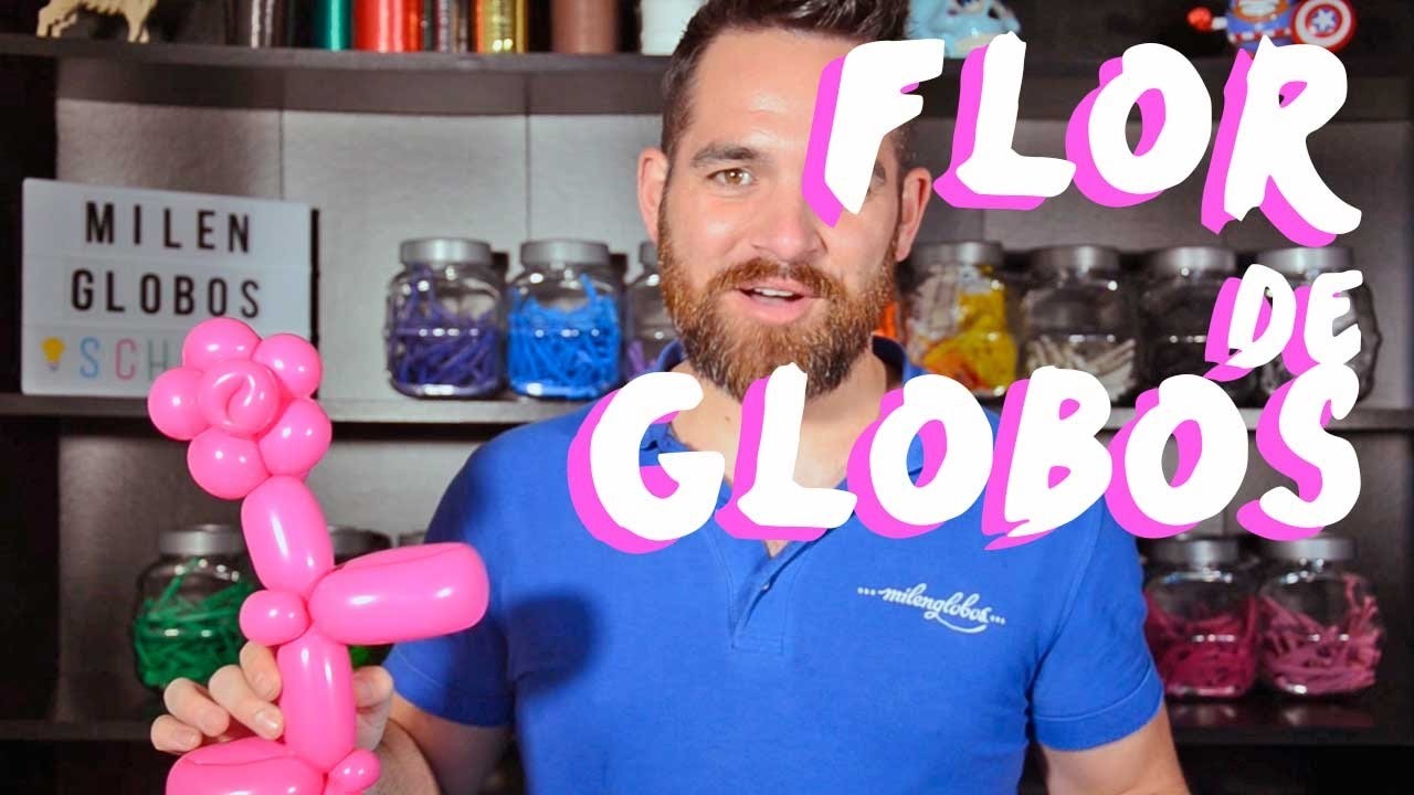 Flor de un globo - Tutorial de globoflexia - One Balloon Flower