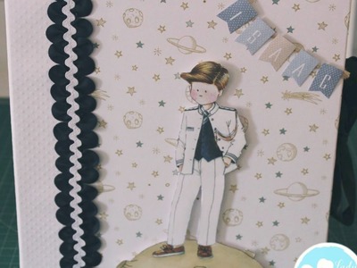 Libro de firmas y álbum comunión scrapbooking