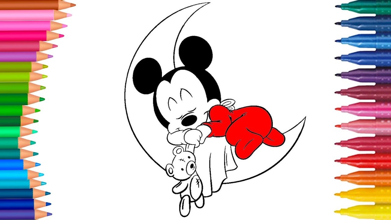 Mickey Mouse Parte 10 | Juego de Pintar | Manos pequeñas Dibujos para Colorear