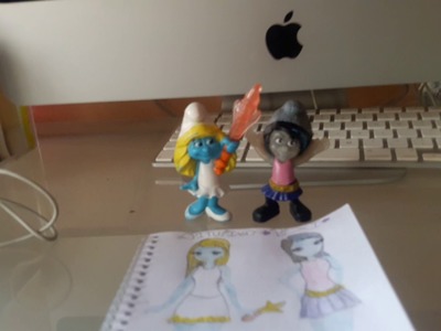 Mis  dibujos  de  pitufos????