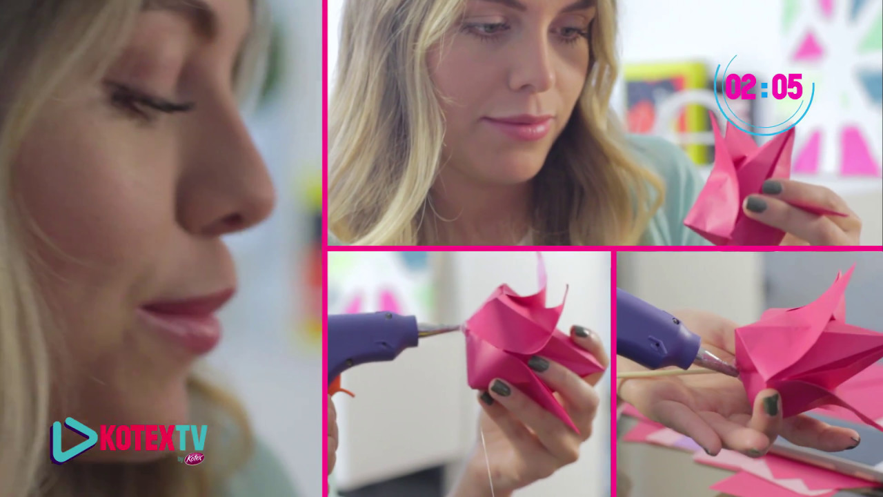 ¿Natalia Castillo vende flores de origami? #KotexTV