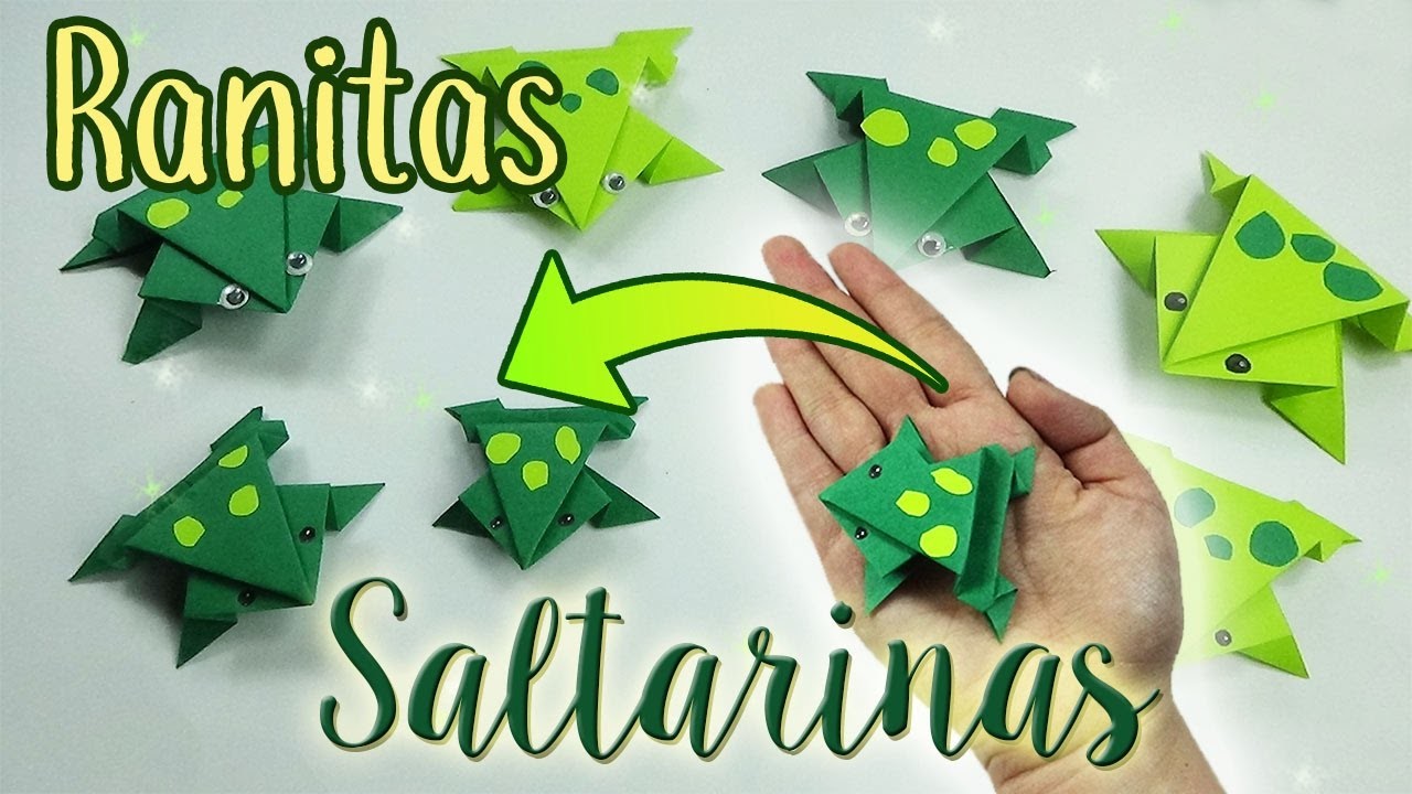 Ranitas Saltarinas (Origami) - Jumping little Frogs