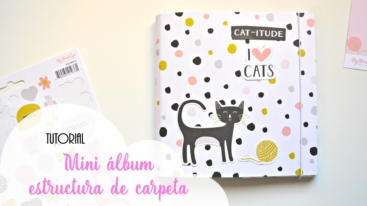 Tutorial mini álbum con estructura de carpeta | Scrapbookpasion