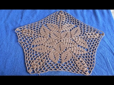 Carpeta tejida a crochet  paso a paso  facil y rapido  #1