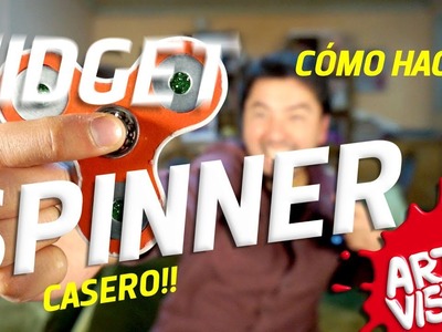 COMO HACER UN SPINNER CASERO - DIY FIDGET SPINNER #Spinner ARTE VISUAL