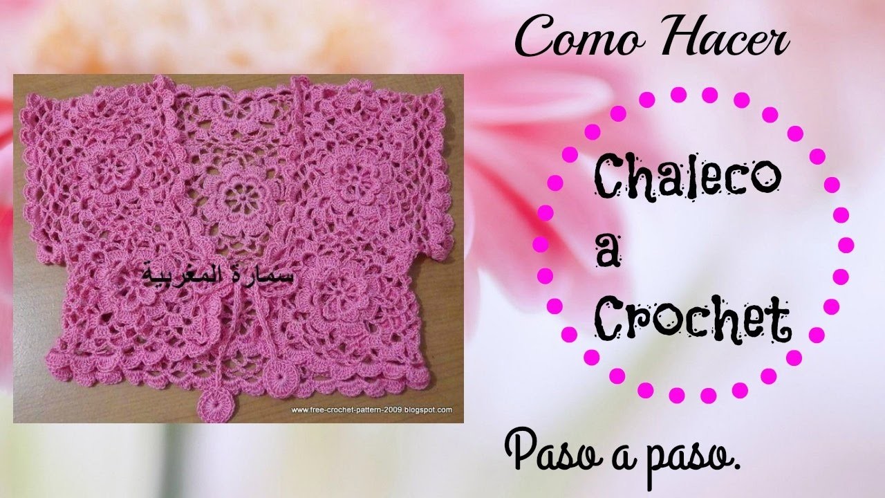 Como tejer Chaleco para dama a crochet con flores ♥TEJIDOS INSPIRACION♥