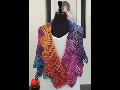 Crochet: Chal Asimetrico Triny