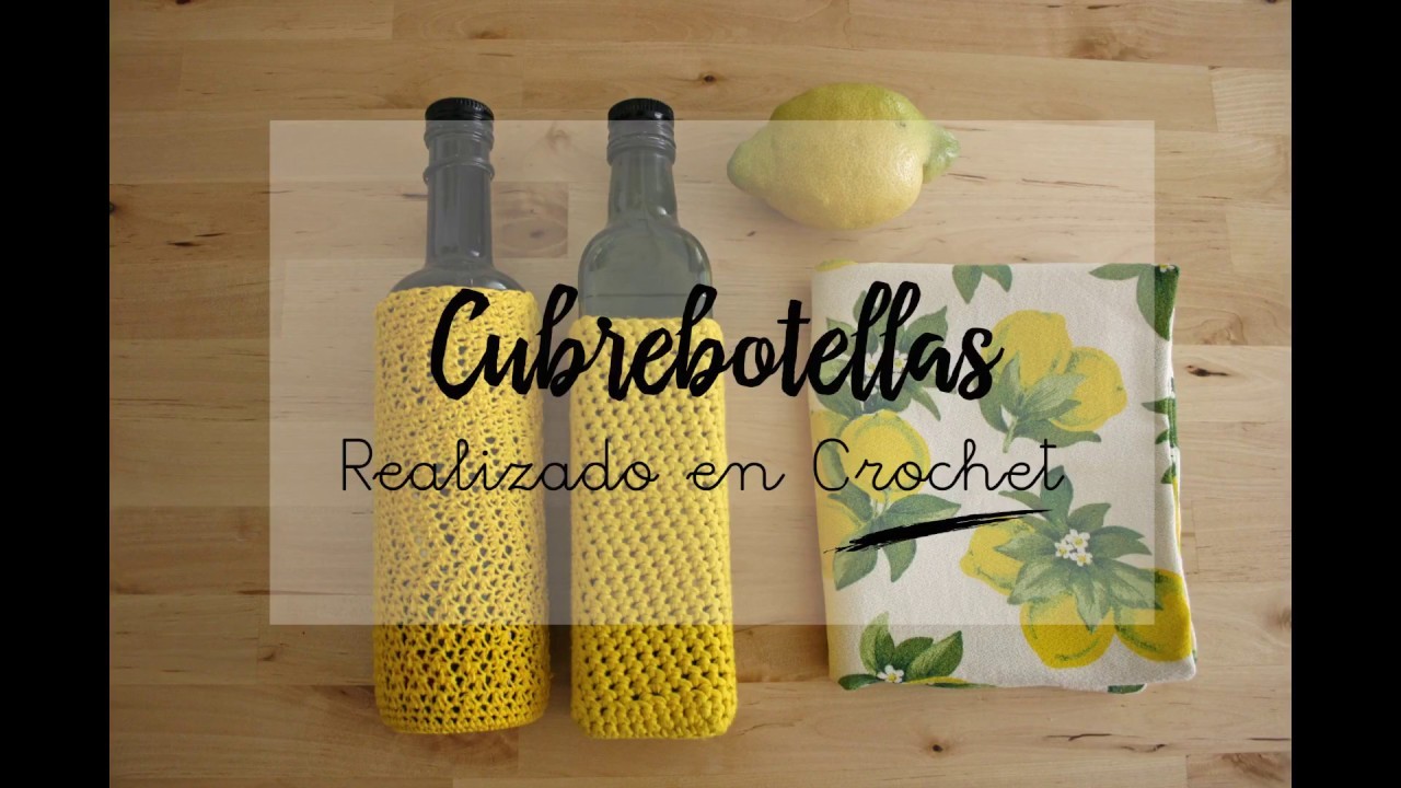 Cubre botellas tejido a crochet | By Cousiñas