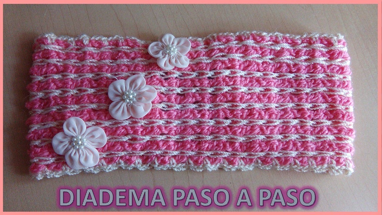 DIADEMA en crochet FÁCIL DE HACER
