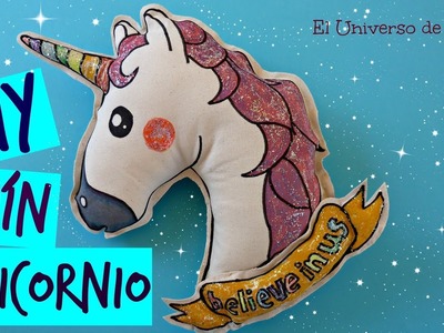 DiY, Como hacer un Cojín Unicornio Emoji, How To Make A Unicorn Pillow, Unicorn Emoji Pillow