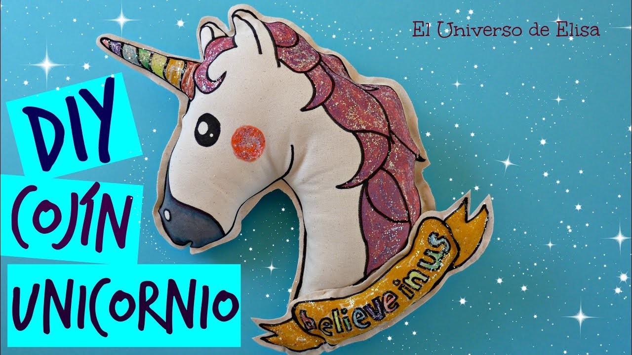 DiY, Como hacer un Cojín Unicornio Emoji, How To Make A Unicorn Pillow, Unicorn Emoji Pillow