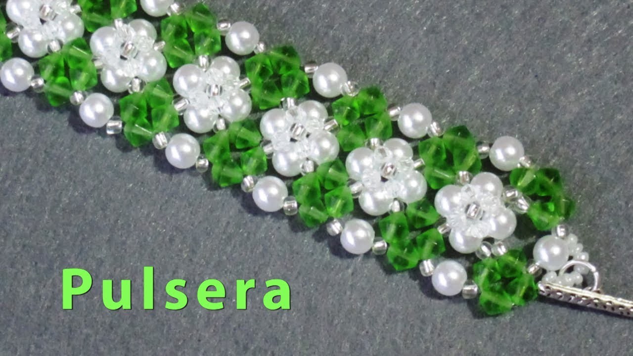 # DIY - Pulsera de perlas y tupis# DIY - Bracelet of pearls and tupis