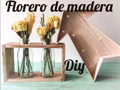 Florero madera DIY