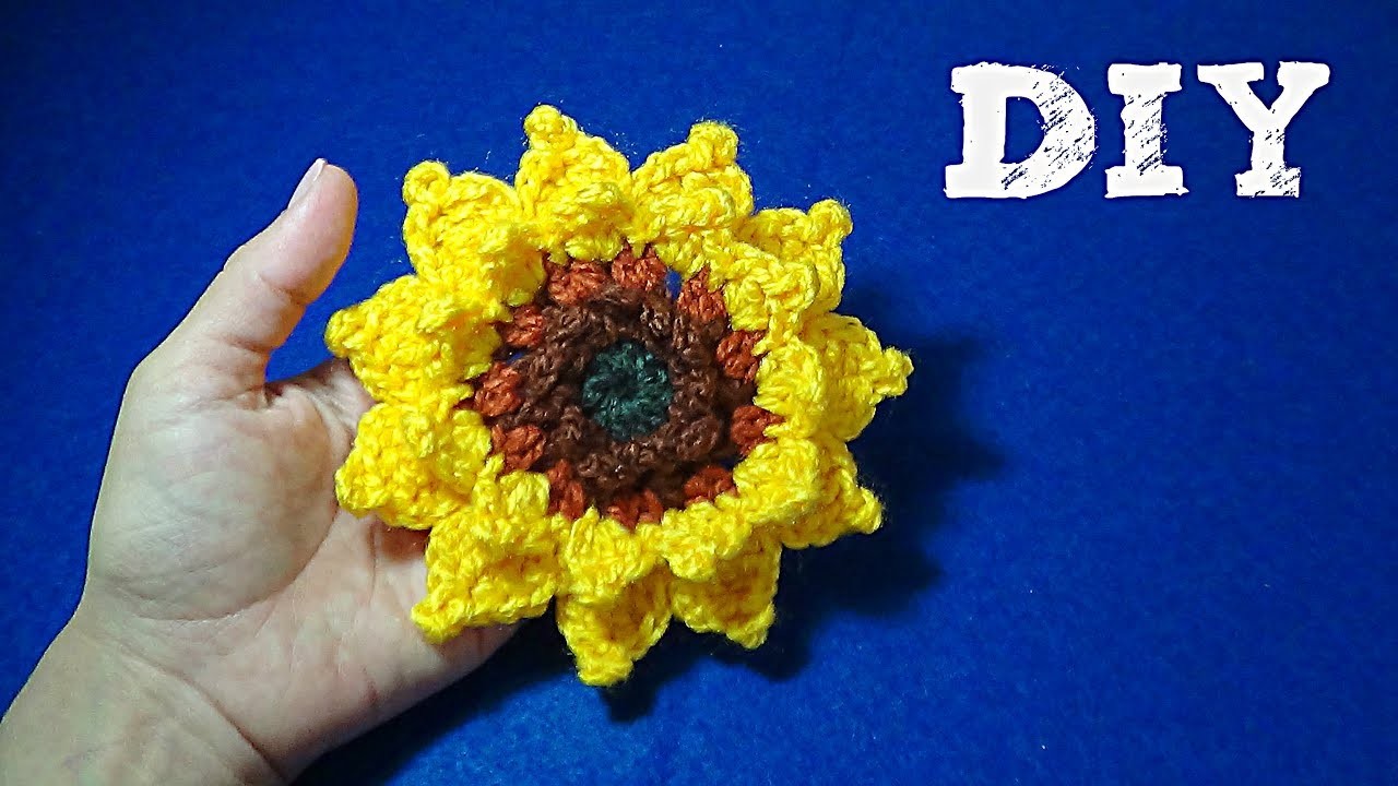 Girasol  Tejido a Crochet!!!  DIY