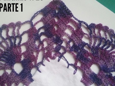 Orilla tejida a crochet  #20 (parte 1 de 3)