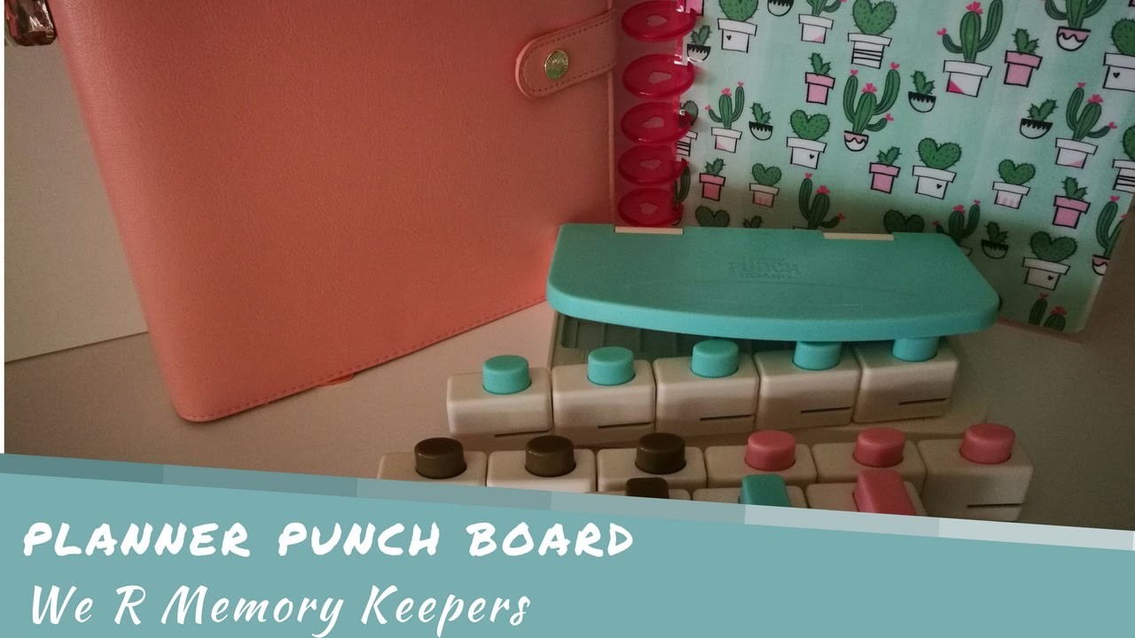 Planner Punch Board de We R Memory Keepers Primeras impresiones Español