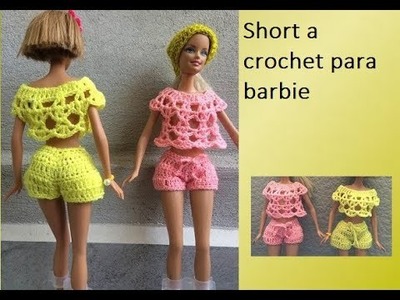 Short a crochet para Barbie Norma