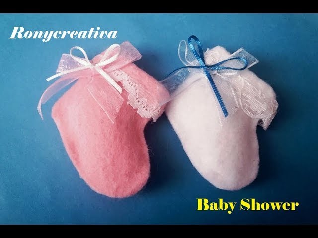 Zapatitos para Baby Shower video tutorial DIY