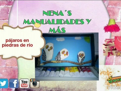 ***Diy pájaros pintados en piedras de río***