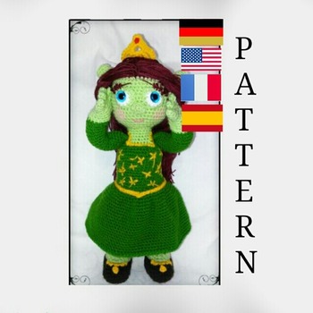 muster amigurumi Prinzessin Fiona (Shrek) pdf Deutsch