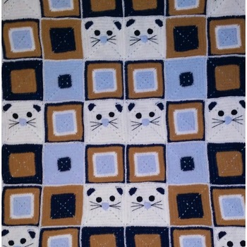 pattern baby blanket kittens pdf english by ternura amigurumi