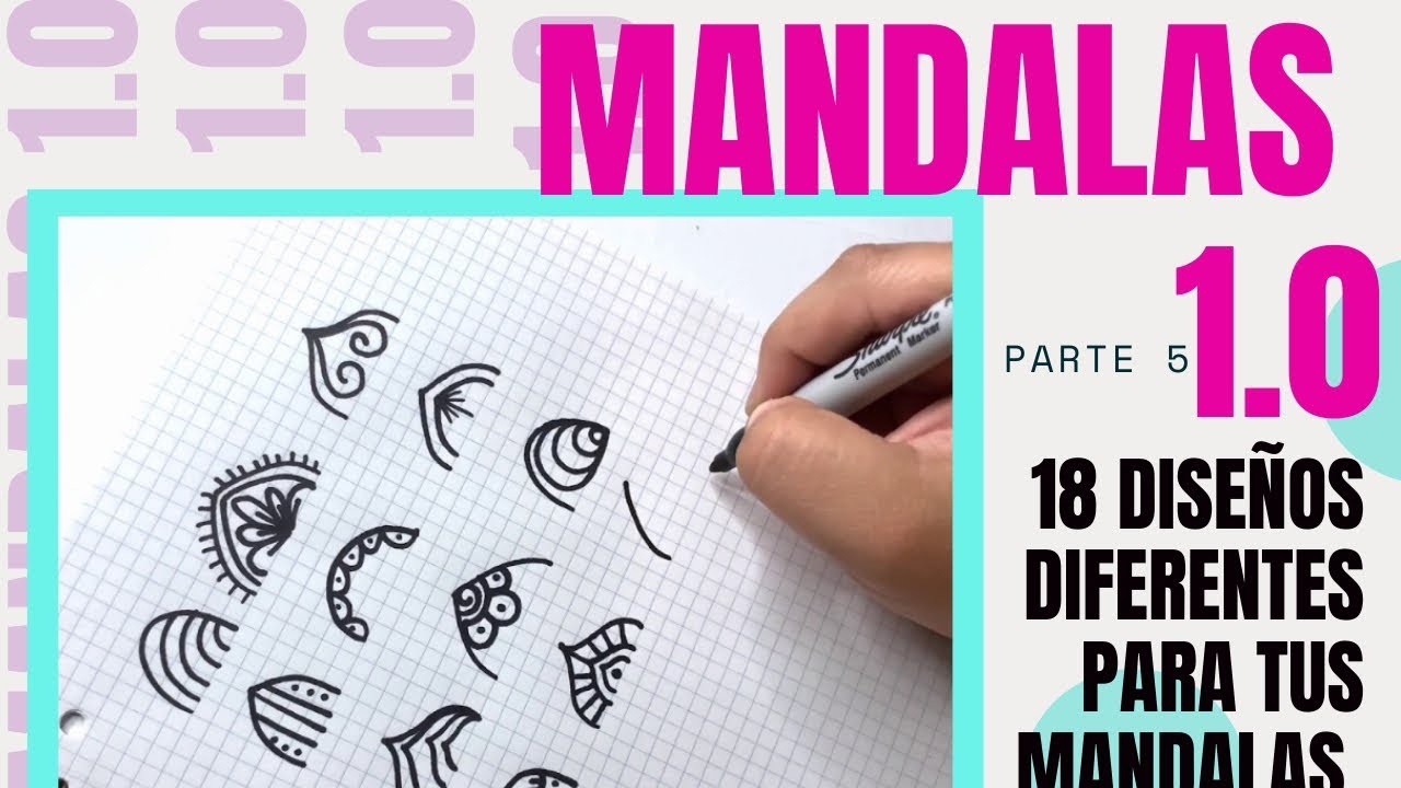 18 Diseños Diferentes para tus mandalas paso a paso! | Mandalas 1.0 Parte 9 | Shantal Art