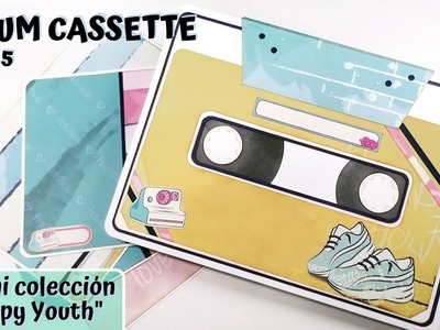 Album Cassette Happy Youth Parte 5 Tutorial Scrapbooking