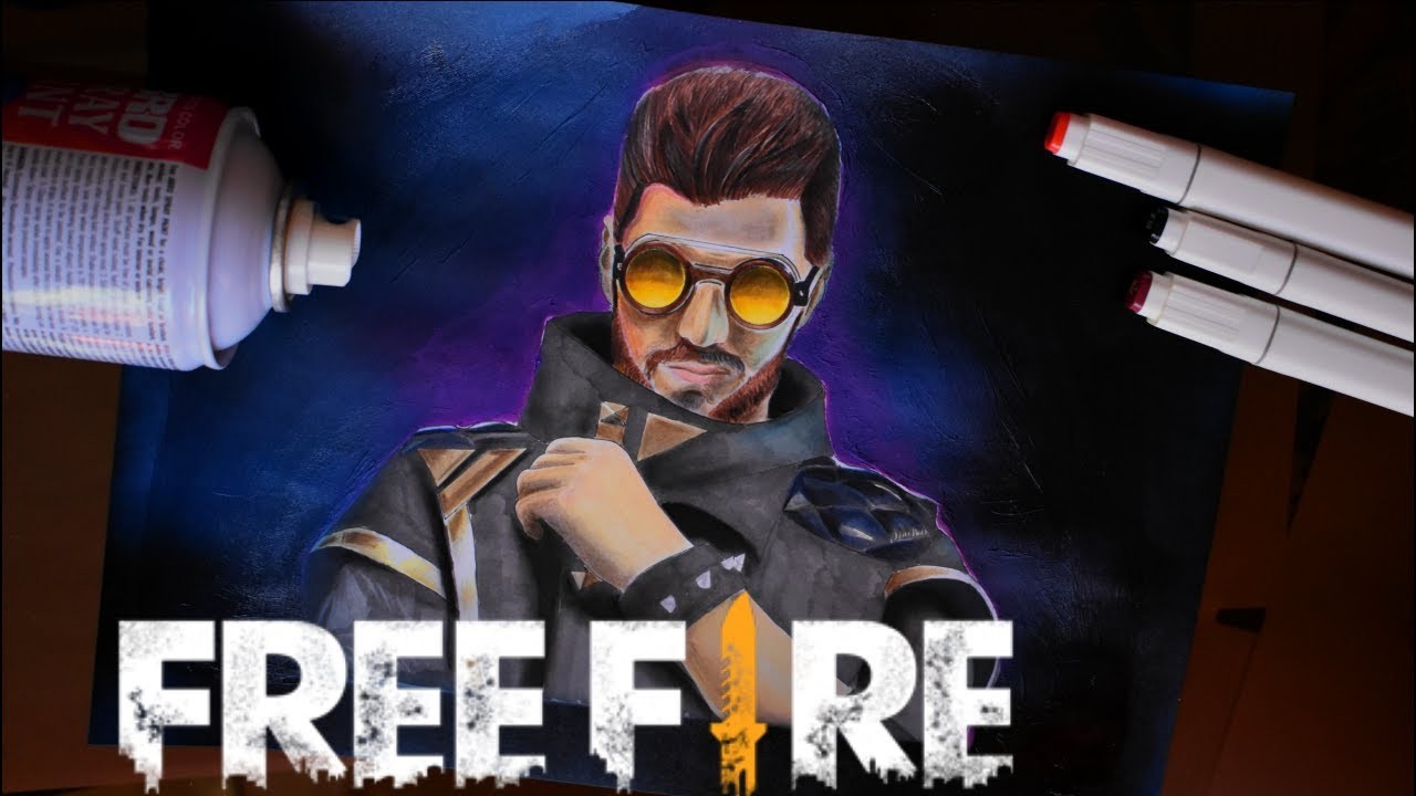 Como DIBUJAR a DJ ALOK DE FREE FIRE  paso a paso facil | how to draw dj alok from free fire